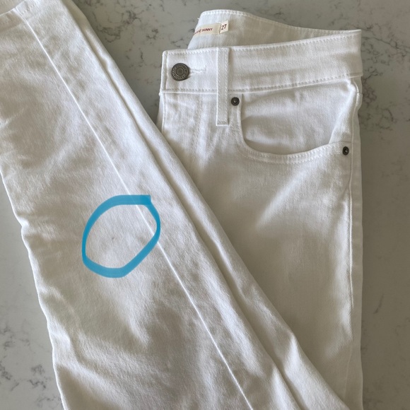 Levi’s 721 HIGH RISE SKINNY WOMEN'S JEANS. White. - Picture 8 of 12